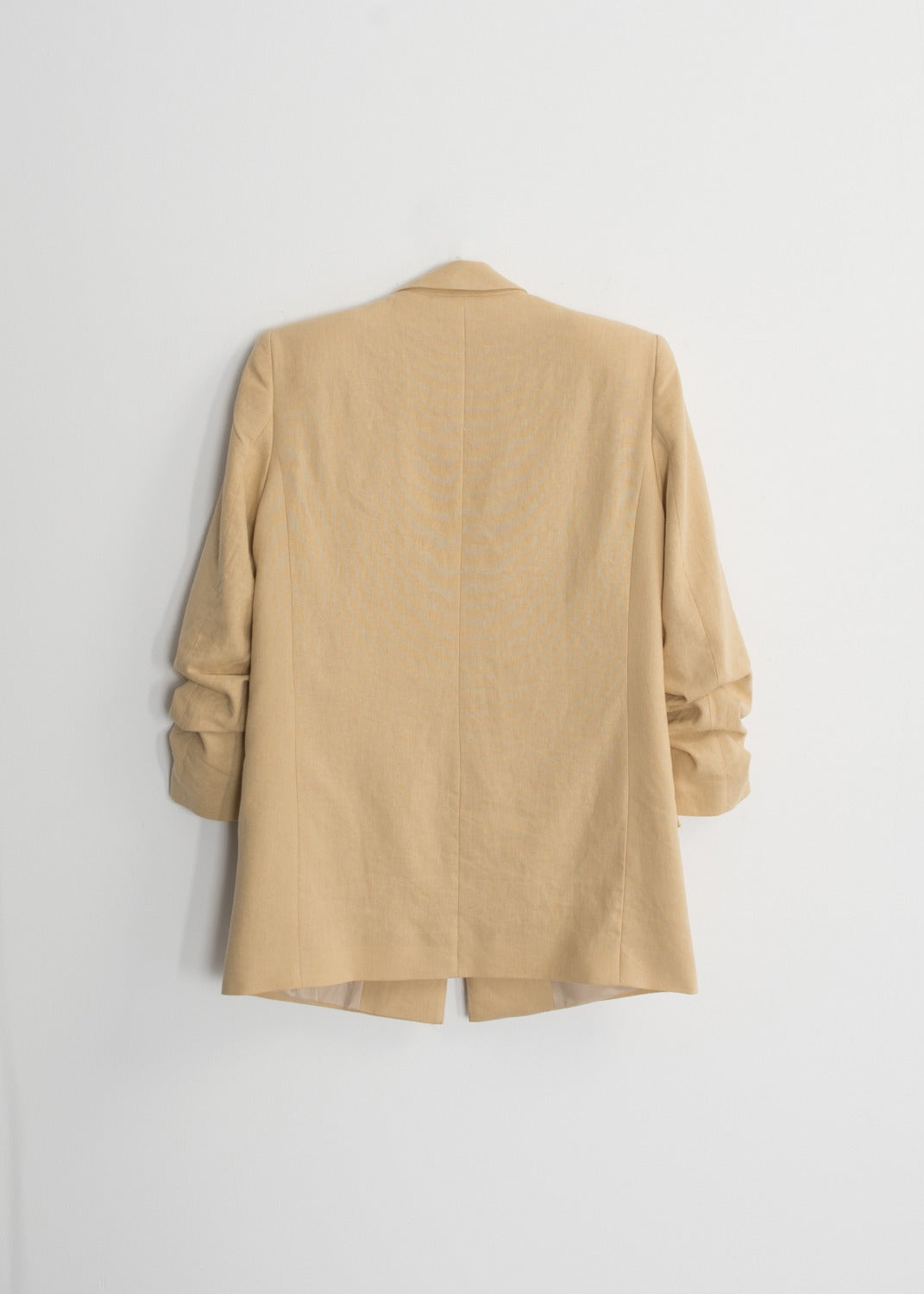 CARAMEL LINEN BLAZER