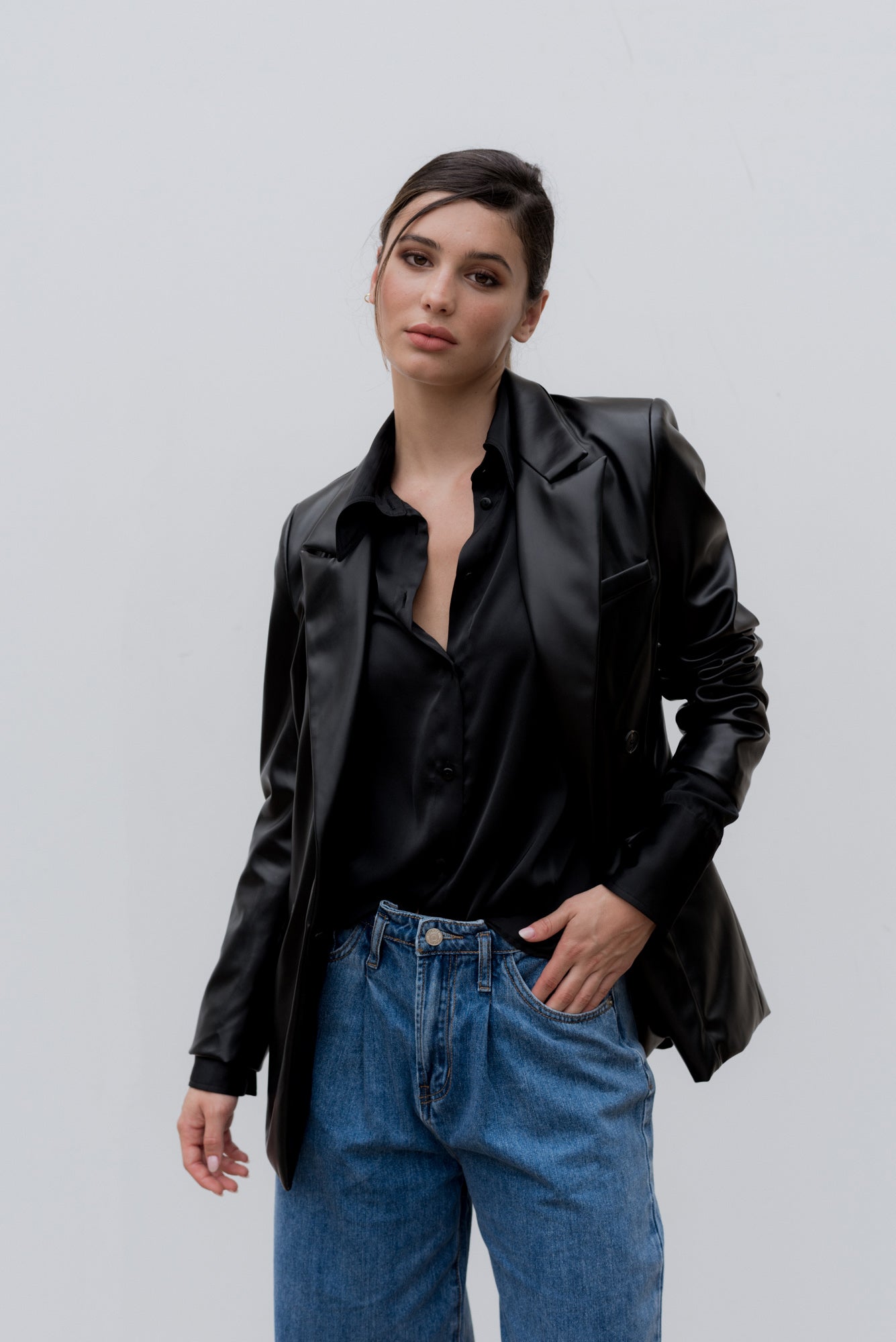 Faux Leather Jacket