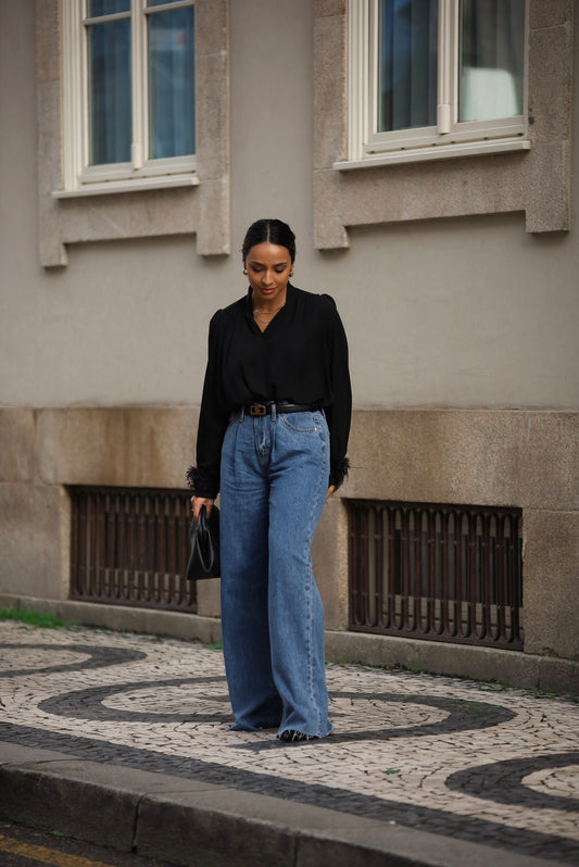 Calça Jeans Relaxed fit