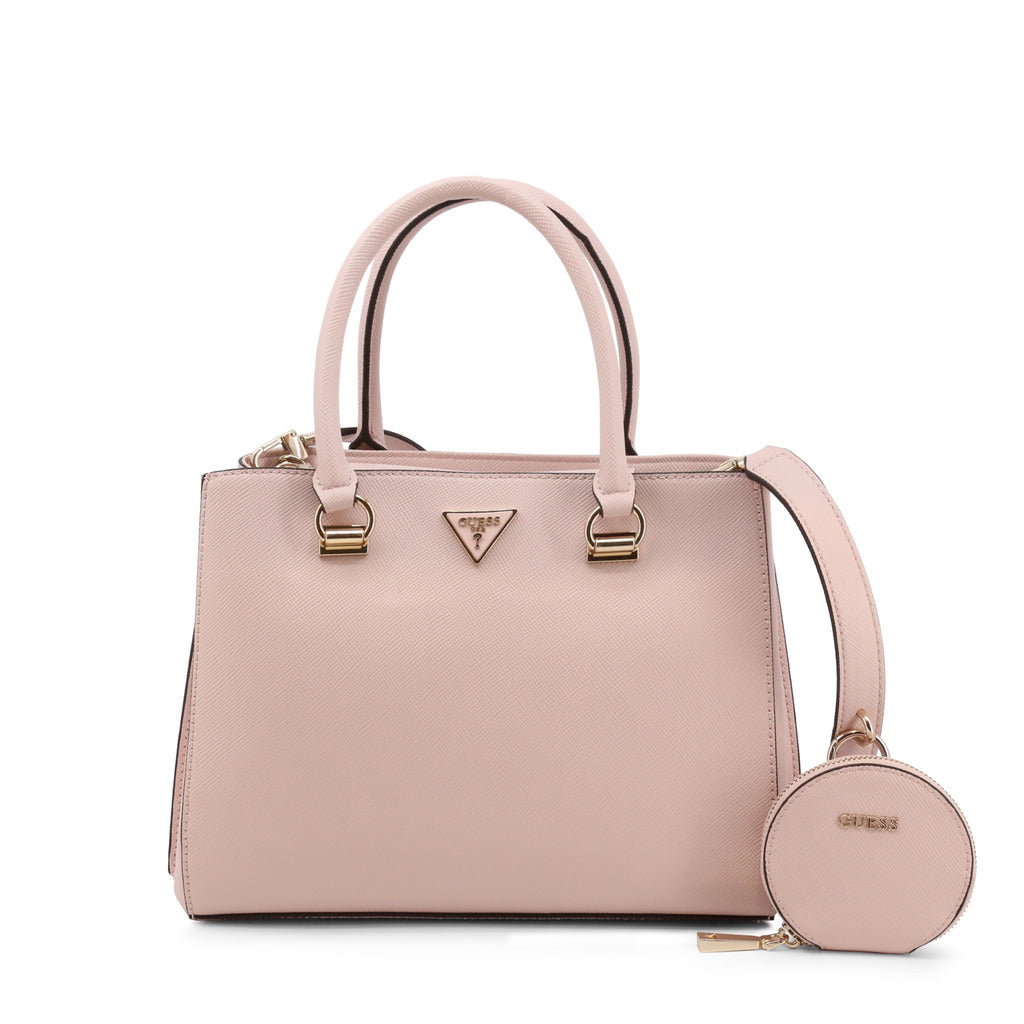 Guess ALEXIE SAFFIANO HANDBAG PINK